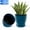 Turquoise, variant on Active Mind Ltd 2-Pack 21-Inch Extra Large Round Planter with Tray, Gray – Tall Modern Resin Flower Pot, Heavy Duty Outdoor Indoor Garden Container for Patio Porch Balcony Houseplants Home Decor