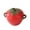 A, variant on geerera Cute Strawberry Ceramic Bowl with Lid & Handles, Oven-Safe Serving Bowl, Decorative Tableware for Soup, Stews, Desserts, Home Decor, Gifting