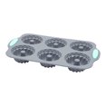 thumbnail image 1 of for Holidays Festive Wreath Design Silicone Tray for Drinks and Party Easy Release and Clean Reusable Ice Cubes 6-Cavity Craft Tool, 1 of 4