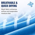 thumbnail image 3 of 4 Pack Cooling Towels, Ice Towel for Neck and Face, Soft Breathable Chilly Microfiber Keep Cool Towels for Yoga, Gym, Fitness, Camping, Running, Workout & More Activities, 40"x 12", 3 of 11