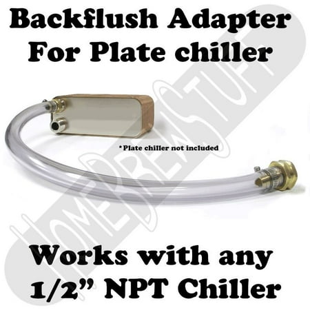 

Homebrewstuff Back-Flush Cleaning Adapter for Beer Wort Plate Chiller Home Brewing