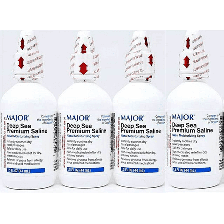 Major Deep Sea Sodium  Chloride 0.65% Nasal Spray (Pack of 4)