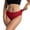 Wine, variant on Velaura Vintage 's Briefs Womens V String Panties Waist Trainer for Women plus Size 5xl Women Briefs High Cut Bikini Panties for Women Women's Plus Size Mid High Waist Mesh Briefs Solid Color