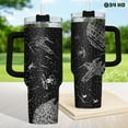 thumbnail image 3 of Movie Lover Tumbler 40oz - Film Fan Gift - Stainless Steel Insulated Cup with Handle & Straw - Funny Cinema Design, 3 of 6