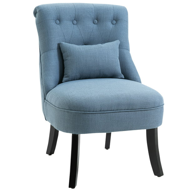 Homcom Small Accent Chair With, Small Accent Chairs With Wood Arms
