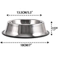 thumbnail image 2 of Cuenco para perros Juqiboom de acero inoxidable 240 ml 2 paquetes para mascotas, 2 of 14