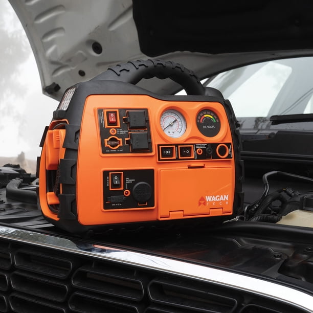 Wagan Tech Power Dome NX2 12-Volt Jump Starter, Air Compressor