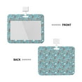 thumbnail image 2 of Susaid Funny Cartoon Animals Print ID Badge Holder with Double-Sided Windows Horizontal Hard Plastic Case Black Card Protector Pouch for Office School ID Credit Cards, 2 of 7