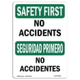 thumbnail image 1 of SignMission OS-SF-A-1824-L-10829 Premier Signe de Sécurité de 18 x 24 Po - Pas d'Accident, 1 of 1