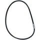 thumbnail image 1 of Collar de cadena de tejido de cuerda de cuero con cierre de imán de acero inoxidable, color negro, 4 mm de ancho, 40 cm de largo, 1 of 5