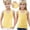 Yellow, variant on Baby Girls Boys Vests Tops Cotton Top Girls Sleeveless Undershirts Summer Top Vest Every Day Wear Girls Back to School Vest Tank Top Green 12-18 Months