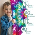 thumbnail image 3 of Blackout Kids Curtains,Colorful Rainbow Tie Dye Spiral Pattern Childrens Insulated Curtains Set Of 2,Bedroom Essentials,Toddler Room Decor 42"x63", 3 of 5