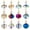 Multi-color, variant on Crystal Christmas Ball Ornaments,12 Pcs Glass Christmas Ornaments,0.87 in Iridescent Mini Prism Ball,Crystal Balls Hanging Ornaments for Xmas Tree Wedding Party Home Christmas Decor,White