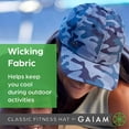 thumbnail image 6 of Gaiam Women's Classic Fitness Hat, Leopard Print Black, One Size, 6 of 9
