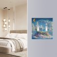 thumbnail image 4 of Yayeee Toggle Light Switch Wall Plate 3-Gang 6.37"x4.48" Decorative Outlet Cover, Crystal Ocean, 4 of 7