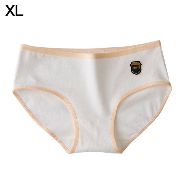 Qarigey Calzoncillos de algodón elástico para mujer, bragas transpirables con cintura elástica para niña, lencería Ropa interior blanco SG Qarigey AP000474-06