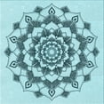 thumbnail image 1 of Ahgly Company Tapis d'Intérieur Lavable en Machine Carré Vert Mer Profonde, 5 Pieds Carré, 1 of 7