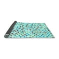 thumbnail image 2 of Ahgly Company Indoor Round Southwestern Light Blue Country Area Rugs, 5' Round, 2 of 4
