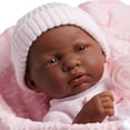 thumbnail image 3 of La Newborn 15.5" Soft-Body Realistic Newborn Baby Doll Deluxe Layette Gift Set with Bunting, 3 of 3