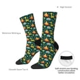thumbnail image 4 of Disketp Colorful Elephants Unisex Crew Socks Lightweight Breathable Ventilation Ankle Socks, Mid-calf socks for Daily, 4 of 6