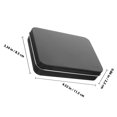 thumbnail image 2 of EXHUMKY Rectangular Metal Tin Box Black 1Pack Waterproof Storage Container For Outdoor Use, 2 of 6