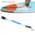 thumbnail image 1 of Correa de tabla de surf, 10 pies de largo 7mm de espesor doble de acero inoxidable Anti enredo giratorio surf correa de tobillo accesorios de cuerda - Azul Baoblaze Correa de tobillo de surf, 1 of 8