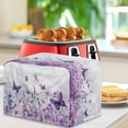 thumbnail image 3 of TSOVTHRID Watercolor Flower Butterfly Dragonfly Print 2 Slice Toaster Covers with Drawstring Fits Most Kitchen Small Appliances, Stain Resistant Microwave Oven Dust Protector, 3 of 8