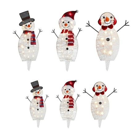 

LED Christmas Snowman Lighting Decor Courtyard Garden Holiday Pendant Ornaments