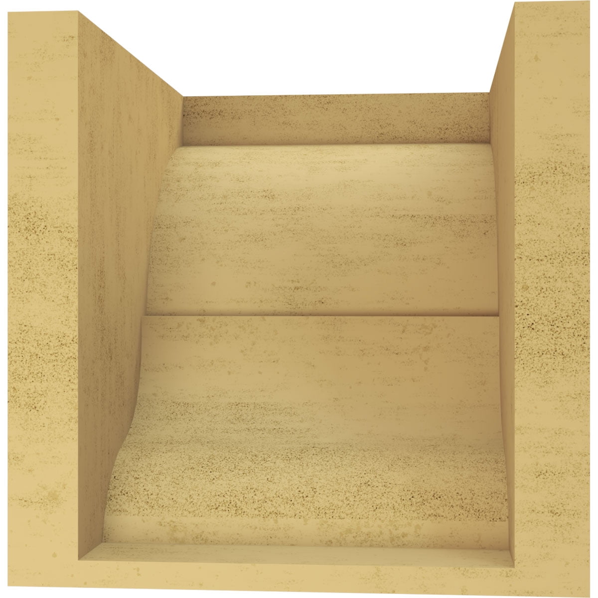 8"W x 8"D x 8"H Wide Asheboro Rough Cedar Woodgrain TimberThane Corbel, Primed Tan