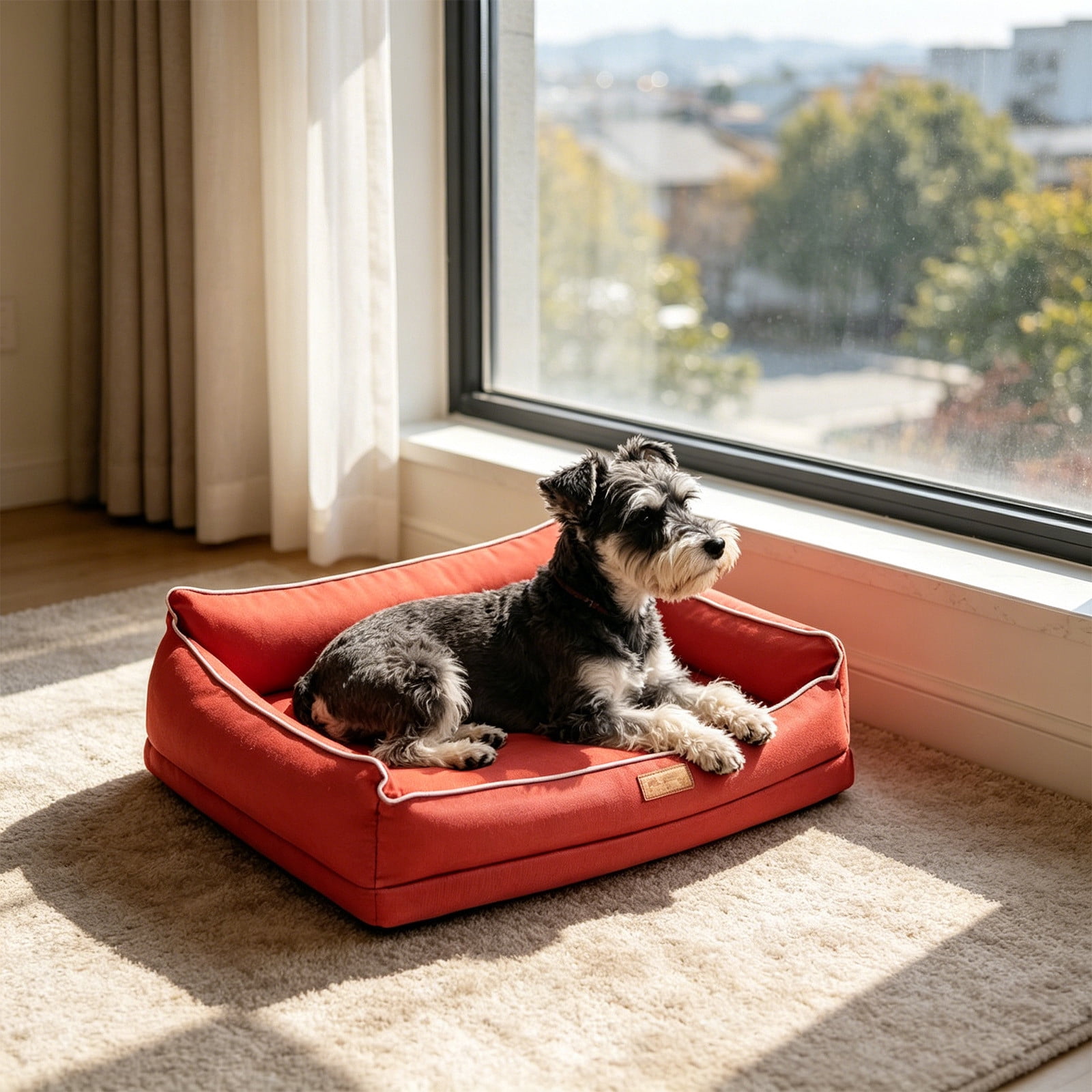 Dog Bed Cooling Pet Mat Removable Washable Non Slip Sleeping Cushion Large Medium Dogs Indoor Outdoor Travel Floor Sofa Summer Heat Relief Cozy Rest for Home Use Indoor Outdoor Rest Cushion Home Use