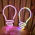 thumbnail image 1 of Ofertas Exclusivas, Lámpara LED con forma de bombilla de neón, luz decorativa, funciona con USB y pilas Akmoler, 1 of 8