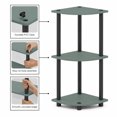 thumbnail image 3 of Furinno Turn-N-Tube Toolless Assembly 3-Tier Closet Corner Shelf, Green Closet Organizer, Corner Shelf Closet Organizers and Storage, for Wardrobe, Living Room, Sage Green, 3 of 4