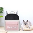 thumbnail image 4 of Gato portátil, mochila grande de diseño superventilado, bolso de hombro, transportador de viaje para mascotas, para mascotas pequeñas que caminan al a Rosado Salvador transportista de viaje, 4 of 5