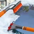 thumbnail image 6 of 3-in-1 Snow Brush and Ice Scraper for Car, Extendable Snow Removal Tool with Foam Grip, Winter Auto Accessories ( Orange ), 6 of 6