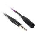 thumbnail image 2 of 4 Rockville RCXMB1.5P Purple 1.5' Male REAN XLR to 1/4'' TRS Balanced Cables, 2 of 2