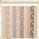 thumbnail image 3 of Tiras de Tela GQIRIL Jelly Roll 50 Piezas Algodón Marrón Floral, 3 of 6