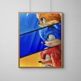 thumbnail image 5 of Póster de S-Sonic H-Hedgehog, póster de juego de dibujos animados, pinturas para decoración de dormitorio, imagen en la pared, decoración del hogar, accesorio de arte para habitación, 5 of 5