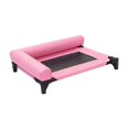 thumbnail image 3 of Cama elevada para perros, tumbona para dormir, cama resistente para mascotas para sala de estar, patio o para gatos. Rosa, 3 of 9