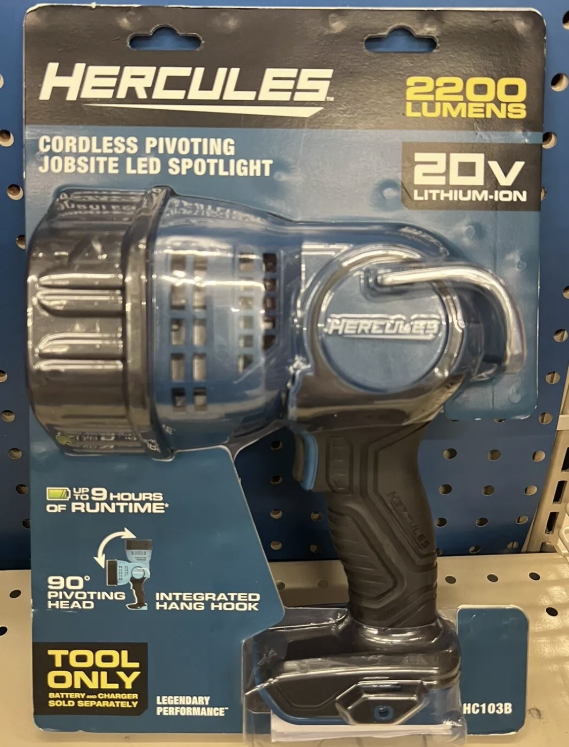 HERCULES 20V Cordless, 2200 Lumen Spotlight - Tool Only