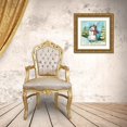 thumbnail image 3 of Tre Sorelle Studios 26x26 Gold Ornate Wood Framed with Double Matting Museum Art Print Titled - Watercolor Snowmen II, 3 of 4