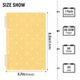 thumbnail image 3 of Haosy Orange Yellow Polka Dot Notebooks 1-subject Journal 60 Sheets A5 College Ruled Paper Detachable Ring 8.3"x5.7", 3 of 8