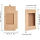 thumbnail image 2 of 30 paquetes de cajas de papel kraft de 5x3x0.6 pulgadas para repostería con ventana de PVC transparente, ideales para dulces, galletas y otras artesanías., 2 of 9