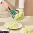 thumbnail image 4 of Under 10 Shaver Cabbage Peeler and Shredder with Non Slip Handle 2 Sharp for Vegetable Peeling Kitchen Dark Green, 4 of 9