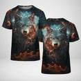 thumbnail image 4 of Mens T-Shirts Graphic Fashion Loose Fit Crew Streetwear Tee Workout Gym Shirts, Short Sleeve Active Running Athletic Tee Tops, 4 of 4
