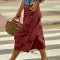thumbnail image 3 of Gamivast Womens Plus Size $5 Cargo Shorts Women Elastic Waist Knee Length Wide Leg Shorts for Summer Casual Relaxed Fit with Pockets Cancel Membership, 3 of 7