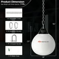 thumbnail image 3 of Goplus 18'' 110Lbs Heavy Water Filled Punching Aqua Training Boxing Bag Home Gym Hook White, 3 of 10