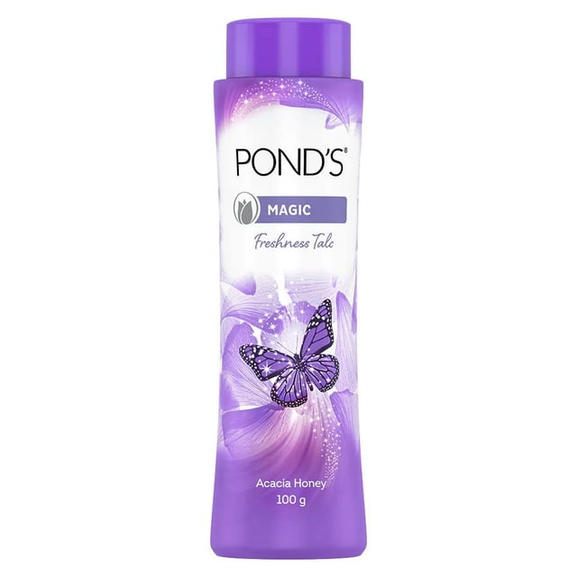 Polvo de talco Pond's Magic Talc, 100 g, iluminador facial