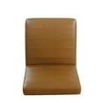 thumbnail image 5 of HomePop Channel Back Dining Chair with Metal Legs, Carmel Faux Leather, 5 of 10