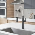 thumbnail image 2 of American Standard Studio S Semi Pro Pull-Down Dual Spray Kitchen Faucet with Spring Spout in Matte Black, 2 of 6