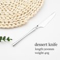 thumbnail image 1 of Juego de vajilla de acero inoxidable con espejo, cuchillo, tenedor, cuchara, vajilla de 18/10, cubiertos de lujo únicos, envío directo Fivean unisex, 1 of 2